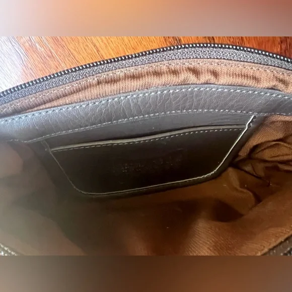 Coach Dark Brown Leather Shoulder Bag - Picture 5 of 5